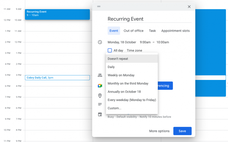 5 Google Calendar Features That Will Transform Your Work Schedule | Cobry